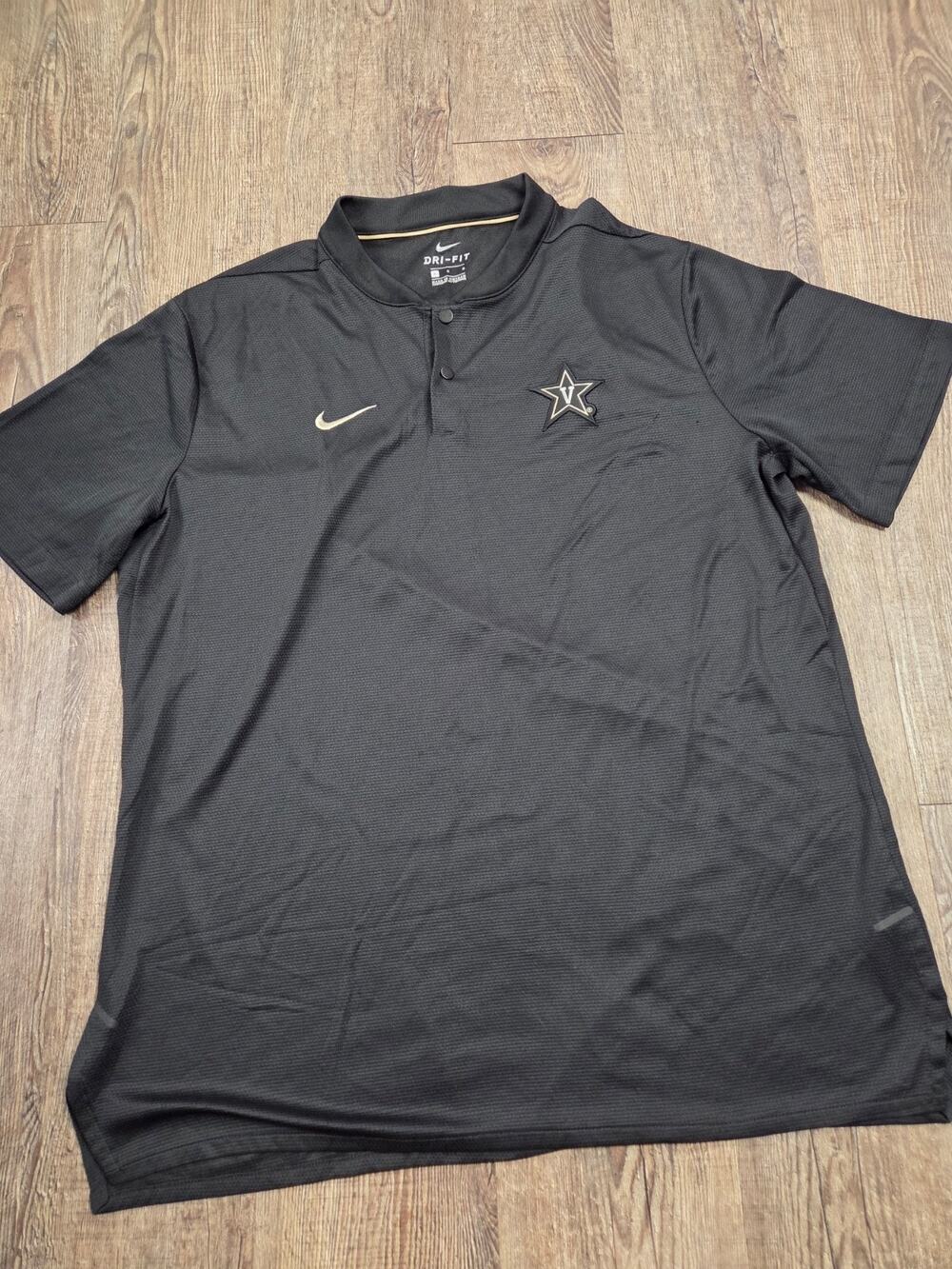 Vanderbilt Star V Nike Dri-fit Golf Polo Short Sleeve Men's Short Large